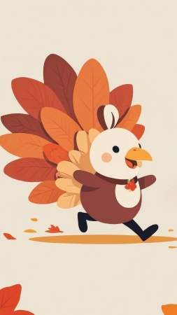 turkey trot wallpaper, turkey race, grateful gathering, background for mobile wallpaper (vertical)