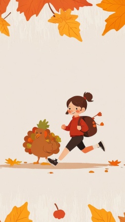 charity run wallpaper, autumn run, community event, background for mobile wallpaper (vertical)