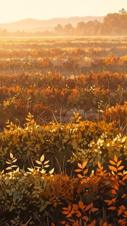 harvest fields wallpaper, natures beauty, seasonal landscape, background for mobile wallpaper (vertical)