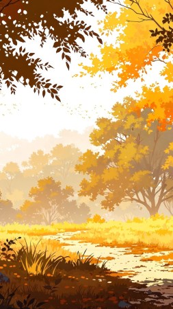 harvest fields wallpaper, seasonal landscape, seasonal changes, background for mobile wallpaper (vertical)
