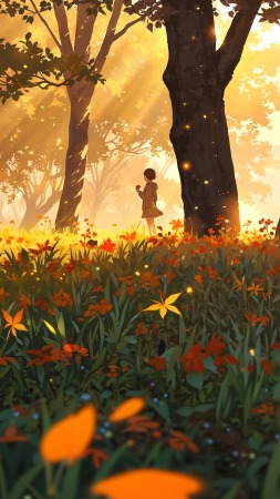 fall outfits wallpaper, cozy sweaters, autumn foliage, background for mobile wallpaper (vertical)