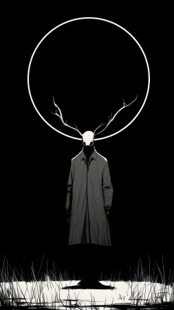 dark fantasy wallpaper, spooky art, supernatural themes, background for mobile wallpaper (vertical)