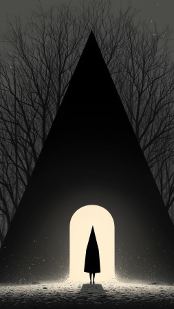 spooky images wallpaper, gothic horror, dark fantasy art, background for mobile wallpaper (vertical)