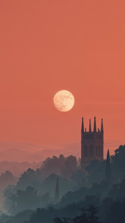 foggy night wallpaper, dark clouds, haunted night, background for mobile wallpaper (vertical)