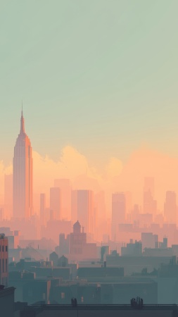 skyscraper wallpaper, nyc, architectural design, background for mobile wallpaper (vertical)