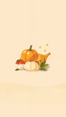 clipart wallpaper, thanksgiving art, seasonal clipart, background for mobile wallpaper (vertical)