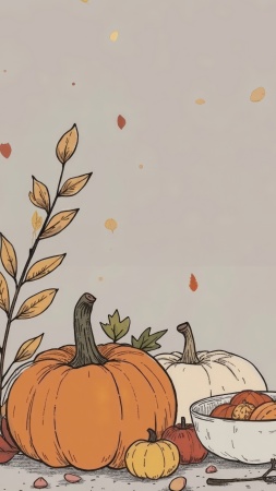 clip art wallpaper, holiday clipart, culinary clip art, background for mobile wallpaper (vertical)