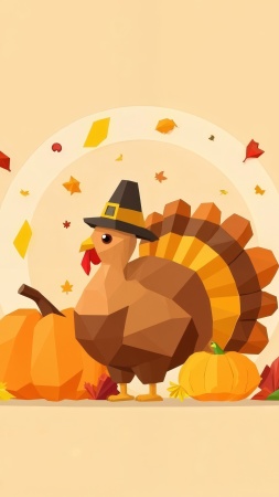 holiday graphics wallpaper, turkey images, fall graphics, background for mobile wallpaper (vertical)