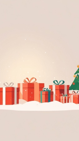 wrapping paper wallpaper, holiday gifts, holiday cheer, background for mobile wallpaper (vertical)