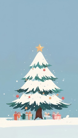 cozy fireplace wallpaper, seasonal cheer, pine tree decorations, background for mobile wallpaper (vertical)