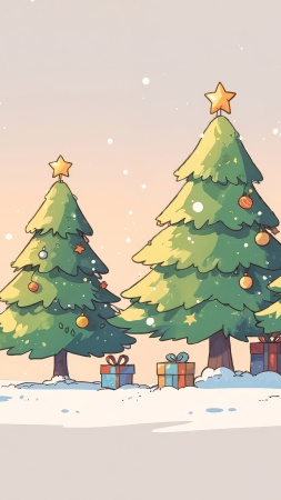 seasonal cheer wallpaper, pine tree farm, cozy fireplace, background for mobile wallpaper (vertical)