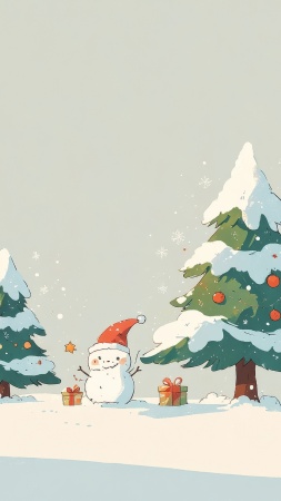 pine tree decorations wallpaper, pine tree forest, december celebrations, background for mobile wallpaper (vertical)