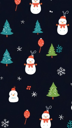 christmas ornaments wallpaper, wreaths, pine cones, background for mobile wallpaper (vertical)