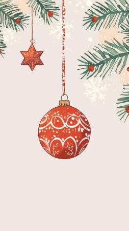 christmas wallpaper wallpaper, new year festivities, snowflake patterns, background for mobile wallpaper (vertical)