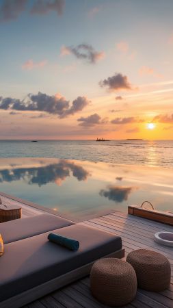 5k wallpaper, North Male Atoll, travel destination, background for mobile wallpaper (vertical)