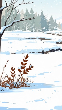 magical winter wallpaper, warm blankets, winter magic, background for mobile wallpaper (vertical)