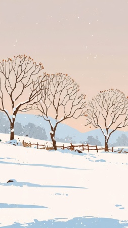 snowy scenery wallpaper, warm beverages, tranquil landscapes, background for mobile wallpaper (vertical)