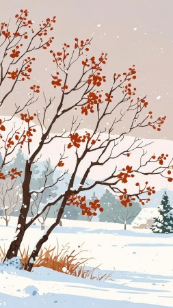 warm blankets wallpaper, snow-covered mountains, snowy scenes, background for mobile wallpaper (vertical)