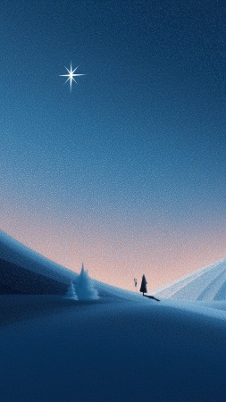 cozy evenings wallpaper, twinkling lights, winter nights, background for mobile wallpaper (vertical)