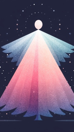 snow angel wallpaper, snowy background, peaceful landscape, background for mobile wallpaper (vertical)