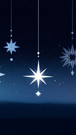 snowflake wallpaper, crystallized, decorative snowflakes, background for mobile wallpaper (vertical)