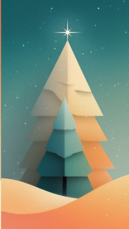 winter tree wallpaper, serene forest, 4k nature wallpaper, background for mobile wallpaper (vertical)