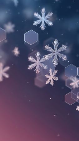 winter aesthetic wallpaper, winter magic, ice crystals, background for mobile wallpaper (vertical)