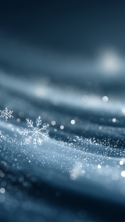 minimalistic decor wallpaper, ice crystals, tranquil landscape, background for mobile wallpaper (vertical)