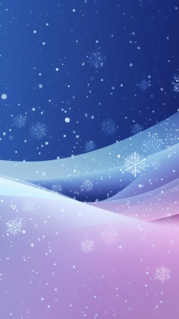 peaceful scenery wallpaper, snowflakes background, gradient wallpaper, background for mobile wallpaper (vertical)
