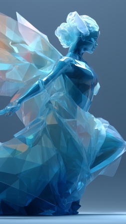 crystalline beauty wallpaper, decorative glass, glass art, background for mobile wallpaper (vertical)