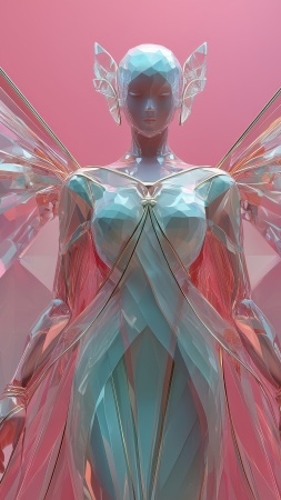 ice queen wallpaper, crystal frost, crystalline beauty, background for mobile wallpaper (vertical)