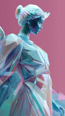 ice queen wallpaper, snow aesthetic, winter aesthetic, background for mobile wallpaper (vertical)