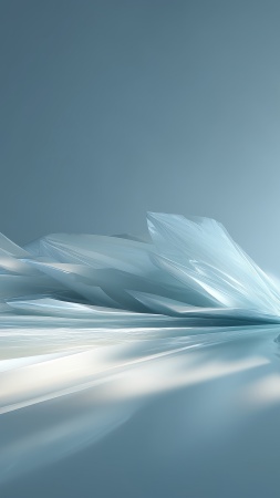 winter patterns wallpaper, cold color palette, crystalline art, background for mobile wallpaper (vertical)