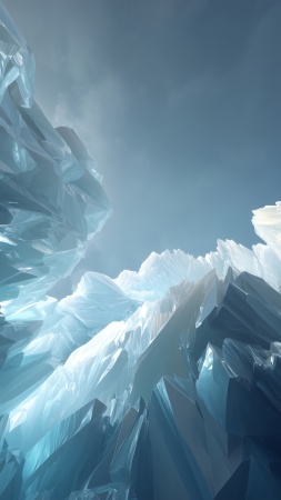icy background wallpaper, blue ice, frozen background, background for mobile wallpaper (vertical)