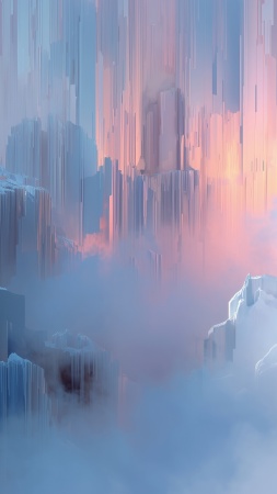 snowflake art wallpaper, winter graphics, crystalline shapes, background for mobile wallpaper (vertical)