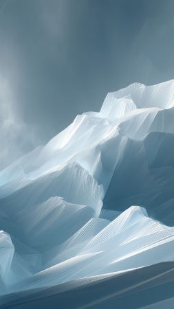 crystal patterns wallpaper, blue hues, crystalline texture, background for mobile wallpaper (vertical)