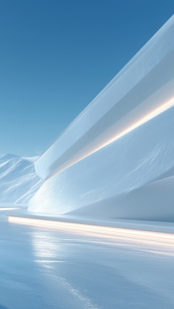 icy winter wallpaper, frosty patterns, geometric snow, background for mobile wallpaper (vertical)