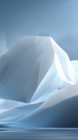 minimal abstract mountains wallpaper, serene nature, tranquil ambiance, background for mobile wallpaper (vertical)