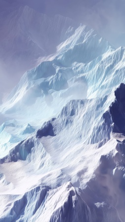 artistic winter wallpaper, serene winter, cold beauty, background for mobile wallpaper (vertical)