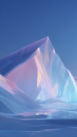 abstract crystals wallpaper, spectrum art, artistic design, background for mobile wallpaper (vertical)