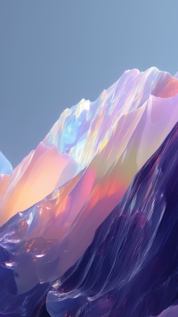 abstract crystals wallpaper, spectrum art, visual spectrum, background for mobile wallpaper (vertical)