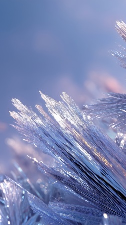 fractal wallpaper, icy shards, ethereal designs, background for mobile wallpaper (vertical)