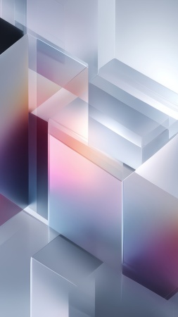 crystalline abstract wallpaper, faceted, prism effect, background for mobile wallpaper (vertical)