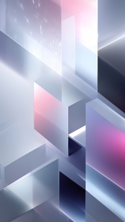crystalline abstract wallpaper, faceted, dynamic shapes, background for mobile wallpaper (vertical)