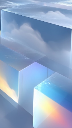 crystalline abstract wallpaper, faceted, rainbow spectrum, background for mobile wallpaper (vertical)