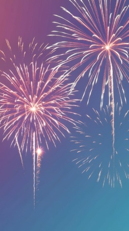 fireworks wallpaper, countdown, sparkling lights, background for mobile wallpaper (vertical)