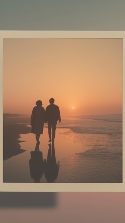 in love wallpaper, intimate connection, dreamy aesthetic, background for mobile wallpaper (vertical)