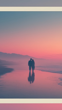 dreamy aesthetics wallpaper, nostalgic pictures, soft focus, background for mobile wallpaper (vertical)