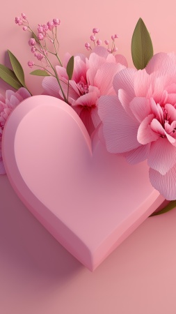forever love wallpaper, heartfelt presents, sweet sentiments, background for mobile wallpaper (vertical)