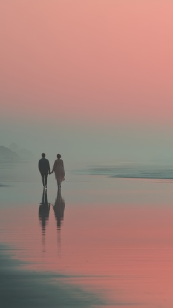 coastal getaway wallpaper, peaceful waters, couples retreat, background for mobile wallpaper (vertical)